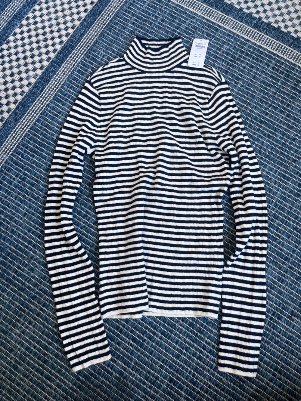 Abercrombie & Fitch Striped Turtleneck Top